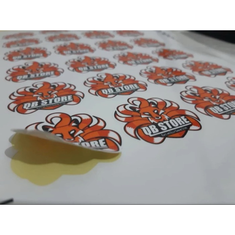 Jual Cetak Kilat Stiker Label Kemasan Produk Bahan Cromo A Shopee