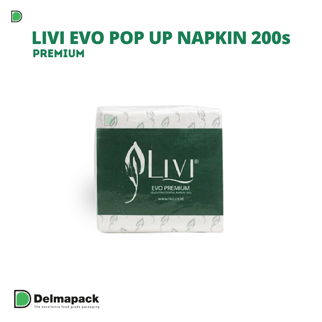 Jual Tissue LIVI Evo Premium Pop Up Napkin 200s Tisu Meja Makan