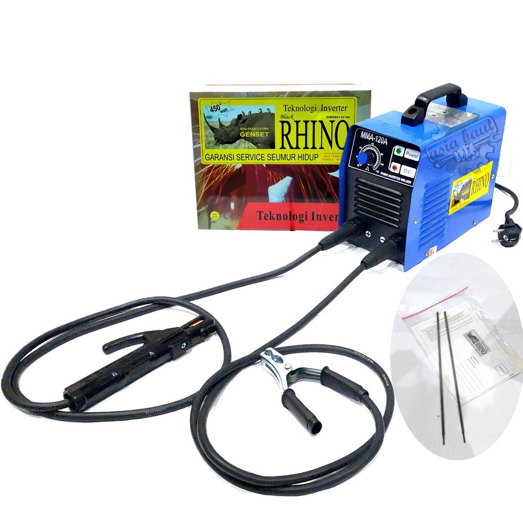 Jual RHINO BIRU 450 WATT 120A Mesin Travo Las Listrik Inverter Setara