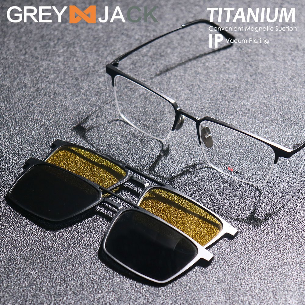 Jual Grey Jack Frame Kacamata Clip On In Polarized Night Drive