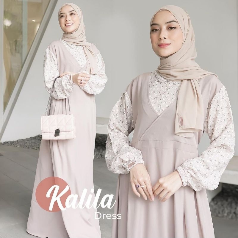 Jual Kalila Dress By Gimi Hijab X Obelia Id Gamis Remaja Kekinian