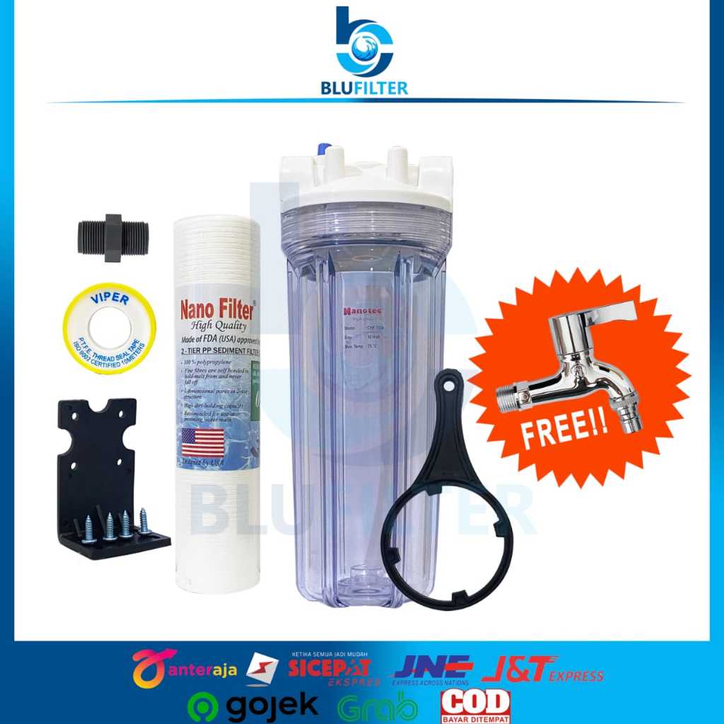 Jual PAKET FILTER AIR KRAN KRAN SIAP PAKAI LENGKAP PAKET FILTER