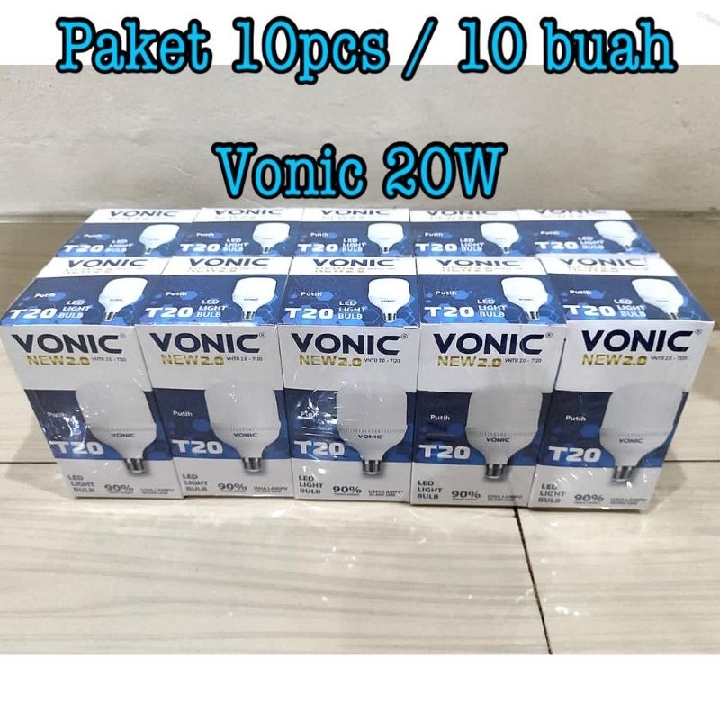 Jual BOHLAM LED LAMPU LED PAKET 10PCS 10 BUAH VONIC Shopee Indonesia