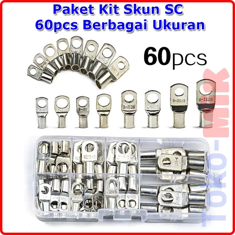 Jual Kit Paket Skun Terminal Kabel Sc Tipe O Bulat Berbagai Ukuran