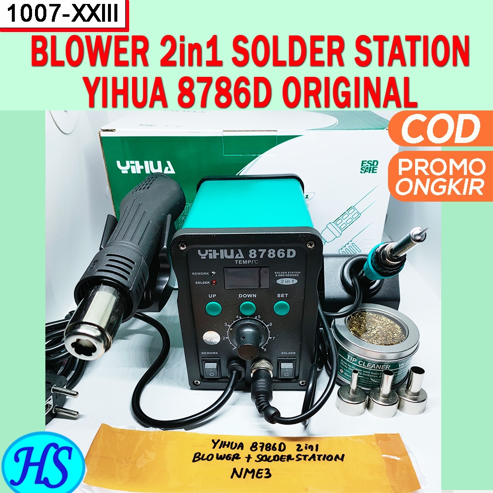 Jual SOLDER UAP BLOWER UAP YIHUA 8786D I 2IN1 ORIGINAL Blower 2 In 1