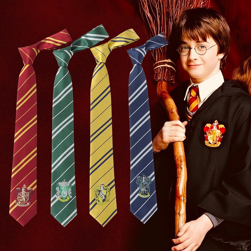 Jual Cosplay Dasi Harry Potter Motif Dengan Logo Kostum Seragam Sekolah