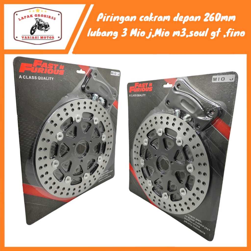 Jual Disc Brake Piringan Cakram Depan Fast Furious Lebar 260mm Mio J