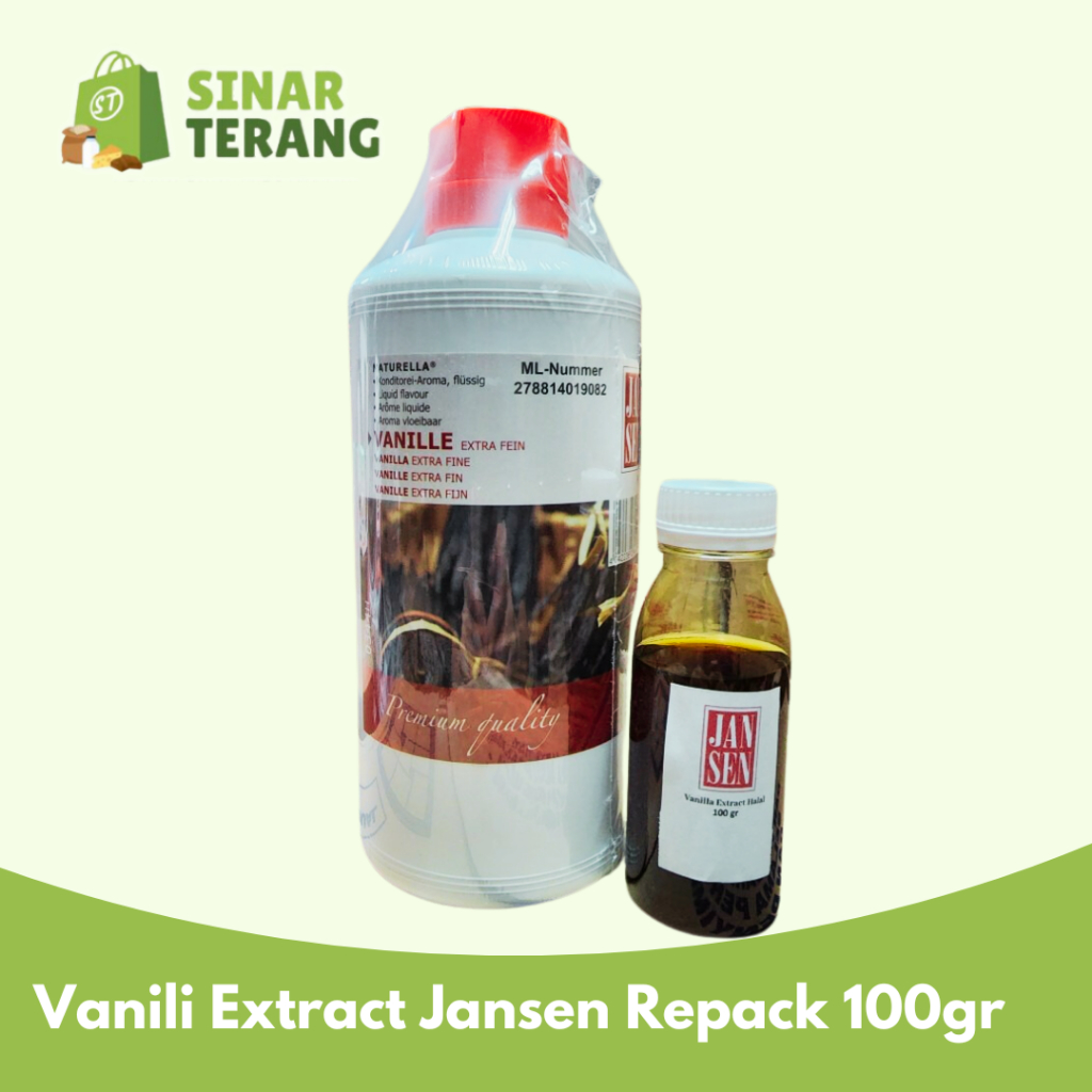 Jual JANSEN Vanilla Extract 100g Fine Perisa Vanila Pasta Cair Premium