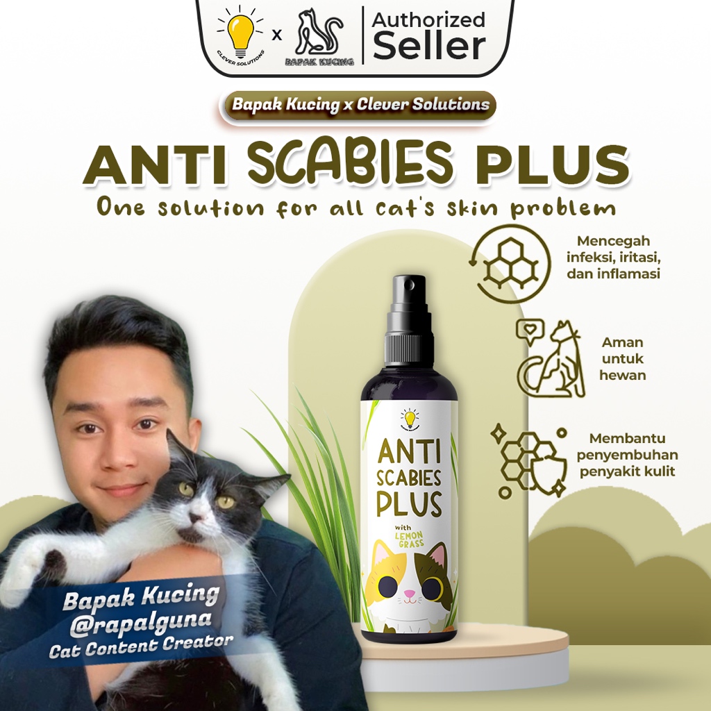 Jual Obat Jamur Scabies Demodex Luka Kucing Aman Terjilat Wangi Sereh