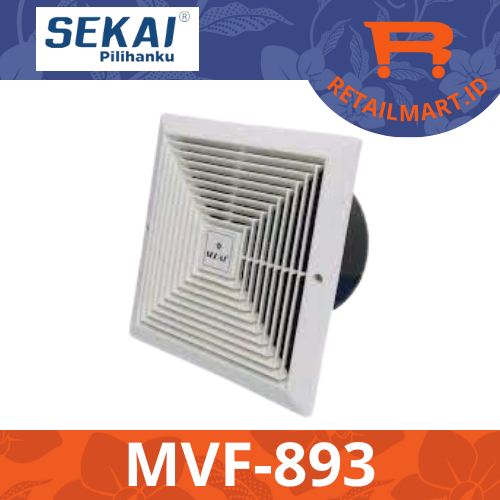 Jual SEKAI MVF 893 CEILING EXHAUST FAN EXHAUST PLAFON 8 INCH Shopee