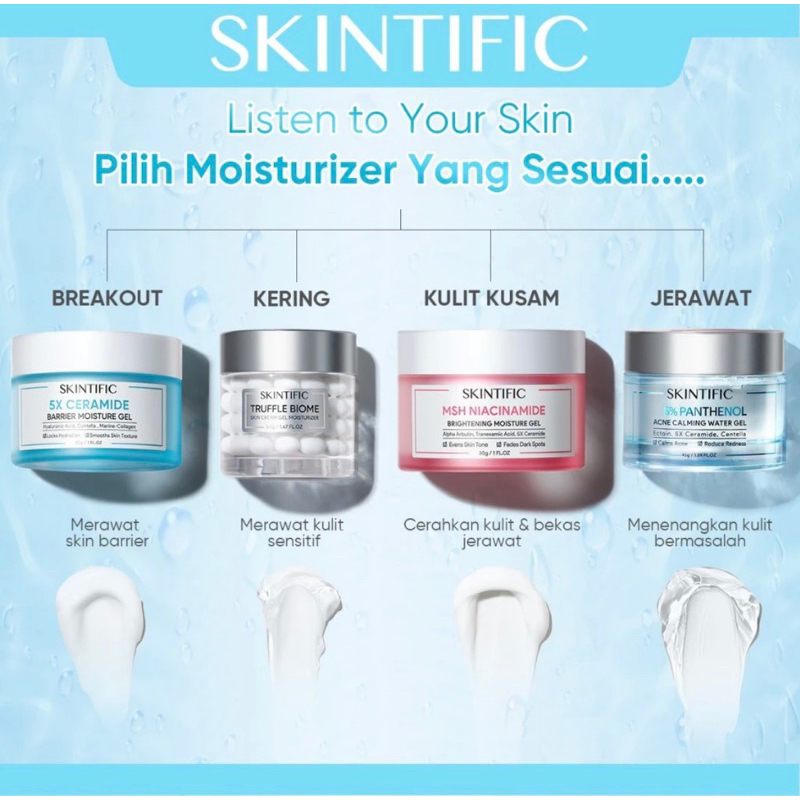 Jual Skintific Moisturizer Series X Ceramide Msh Niacinamide