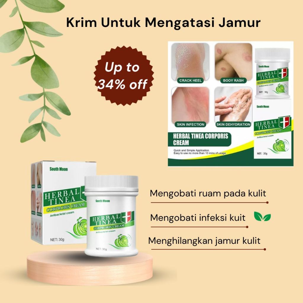 Jual Herbal Tinea Corproris Cream Salep Gatal Jamur Kudis Kurap Panu