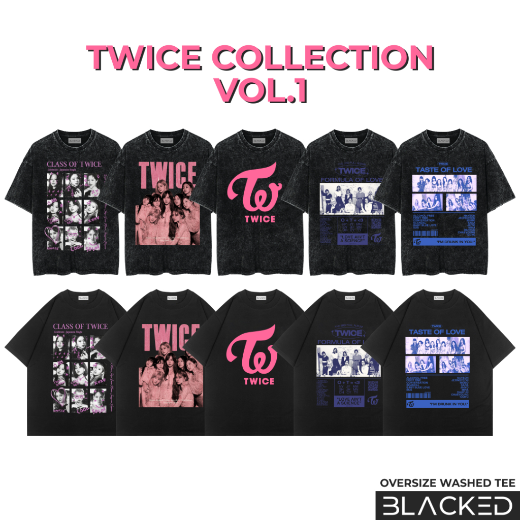 Jual Kaos Twice Collection Vol Oversize Stonewash Oversized