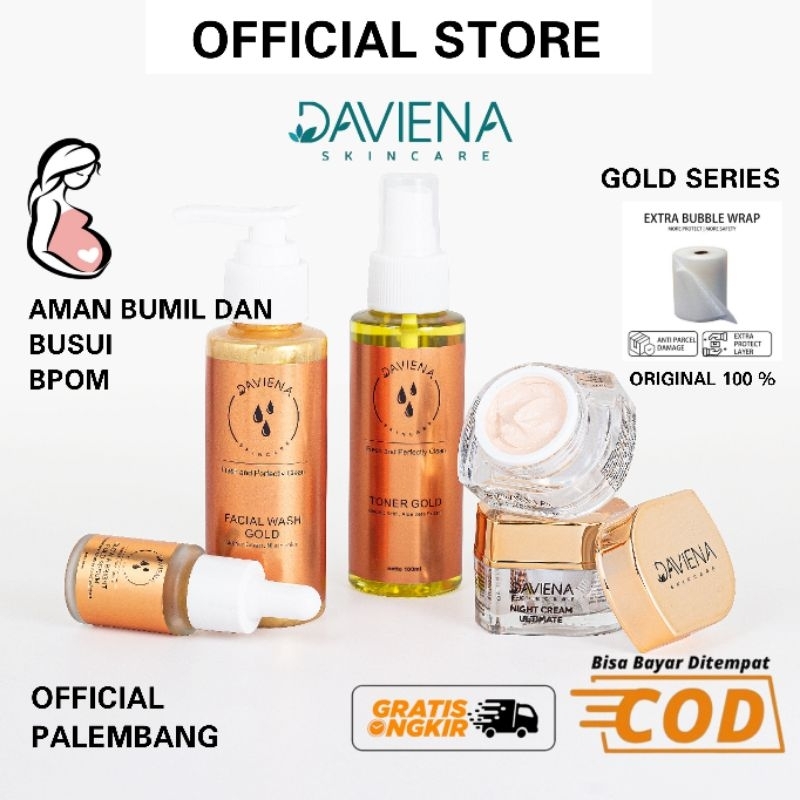 Jual OFFICIAL DAVIENA SKINCARE GOLD SERIES OFFICIAL STORE PALEMBANG