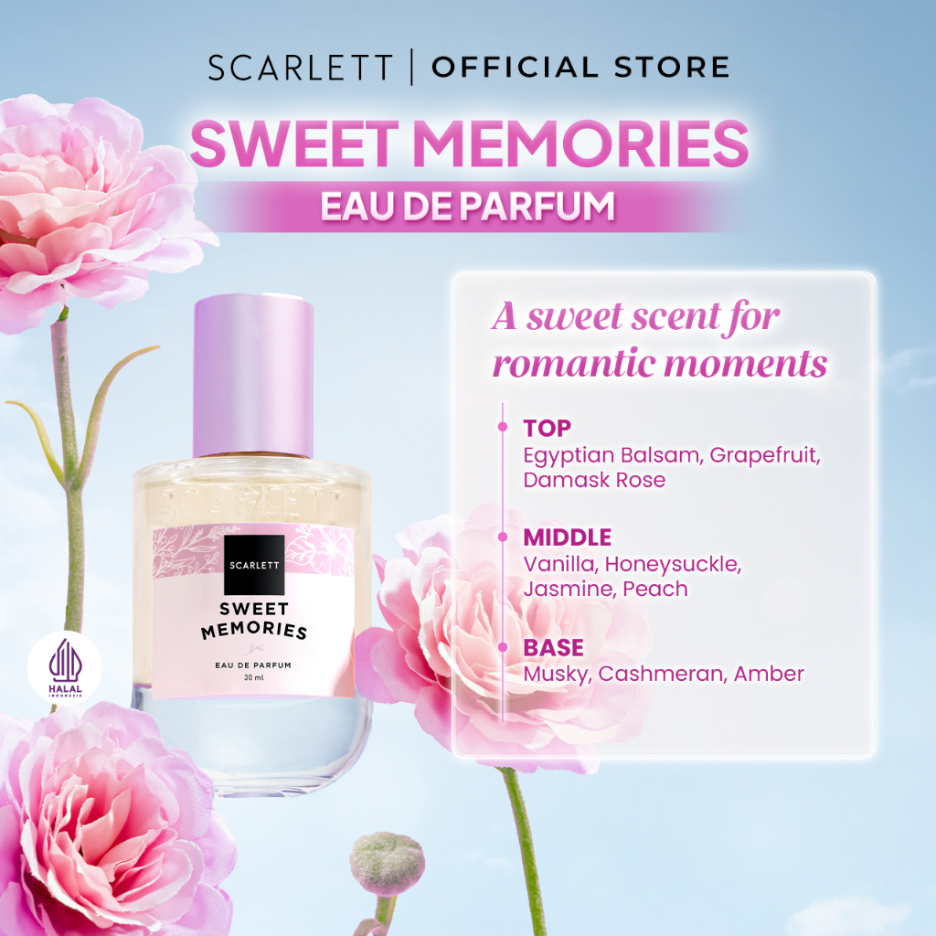 Jual Scarlett Whitening Eau De Parfum 30 Ml Dreamy Sweet Memories