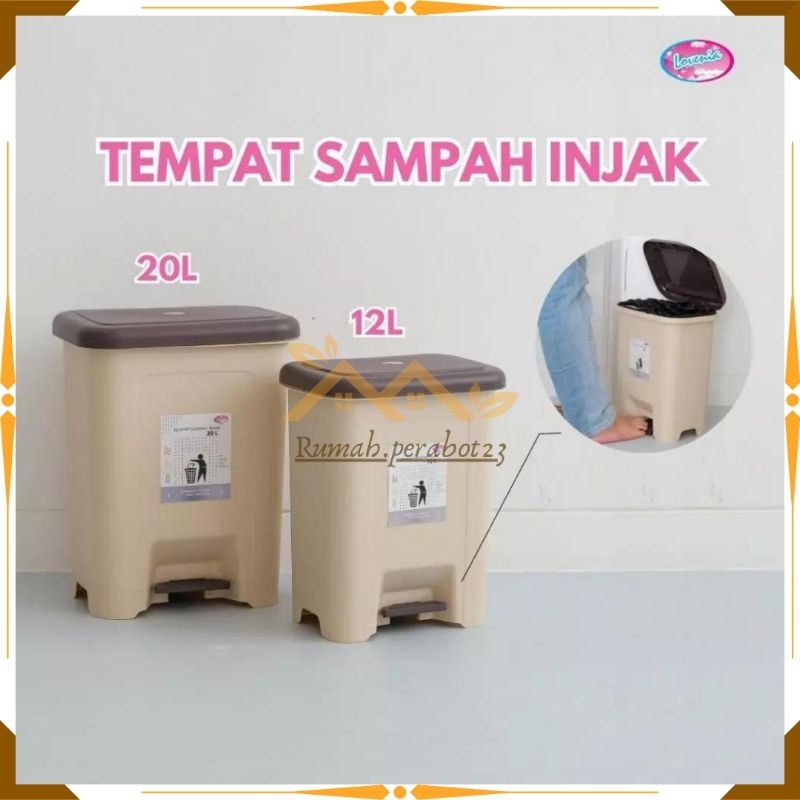 Jual SALE LOVENIA Tempat Sampah Injak Injek 12 Liter 20 Liter Tempat