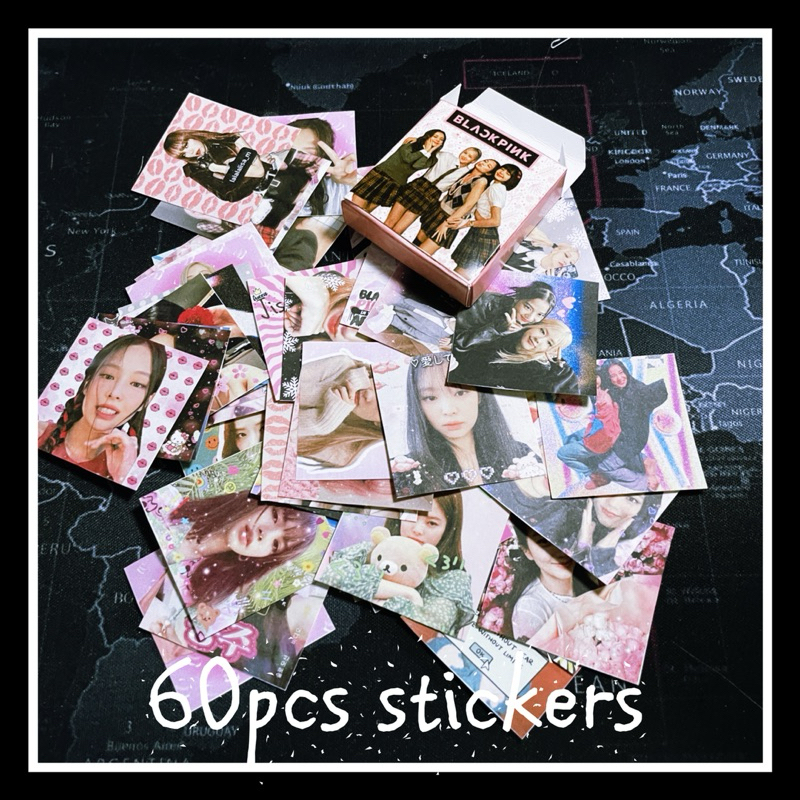 Jual 60 PCS Sticker Sellkor KPOP Aesthetic Mail Sticker Freebies