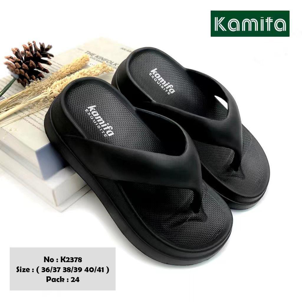 Jual Sandal Wanita Dewasa Model Jepit Wedges Anti Slip Kamifa K