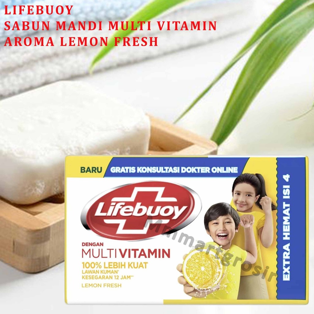 Jual Lifebuoy Sabun Mandi Batang Antibacterial Soap Lemon Fresh