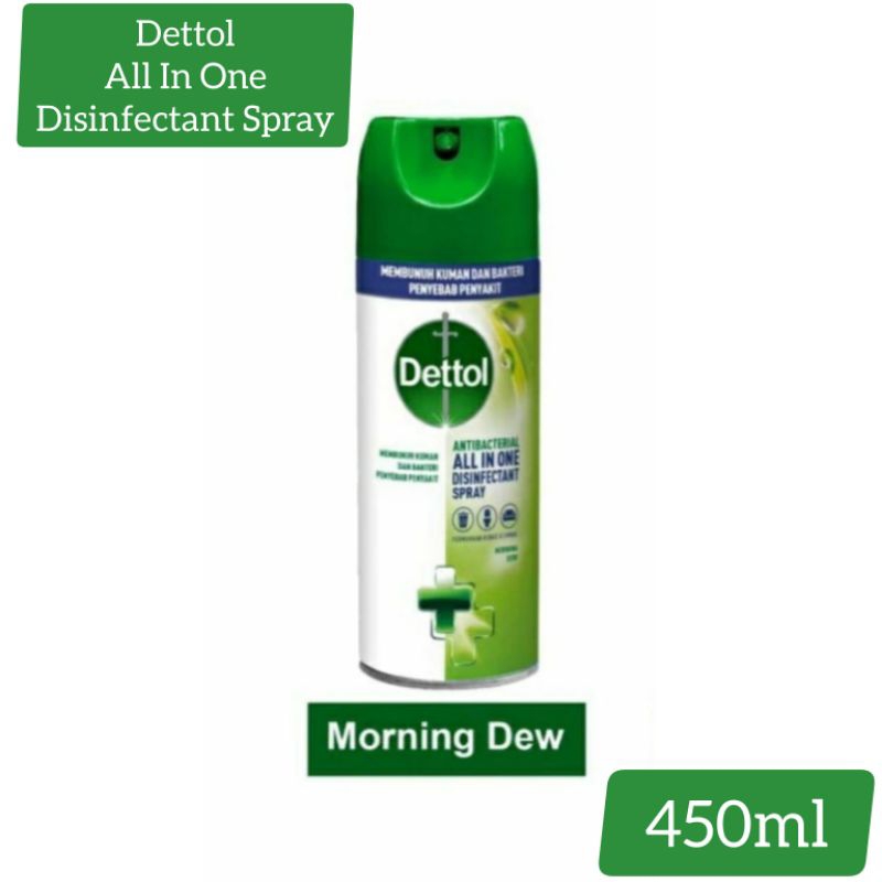 Jual Dettol Disinfectant Spray All In One Morning Dew Ml Shopee