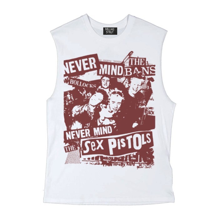 Jual Rollingstout Kaos Singlet Pria Sex Pistol Nevermind White Tanktop Man Shopee Indonesia