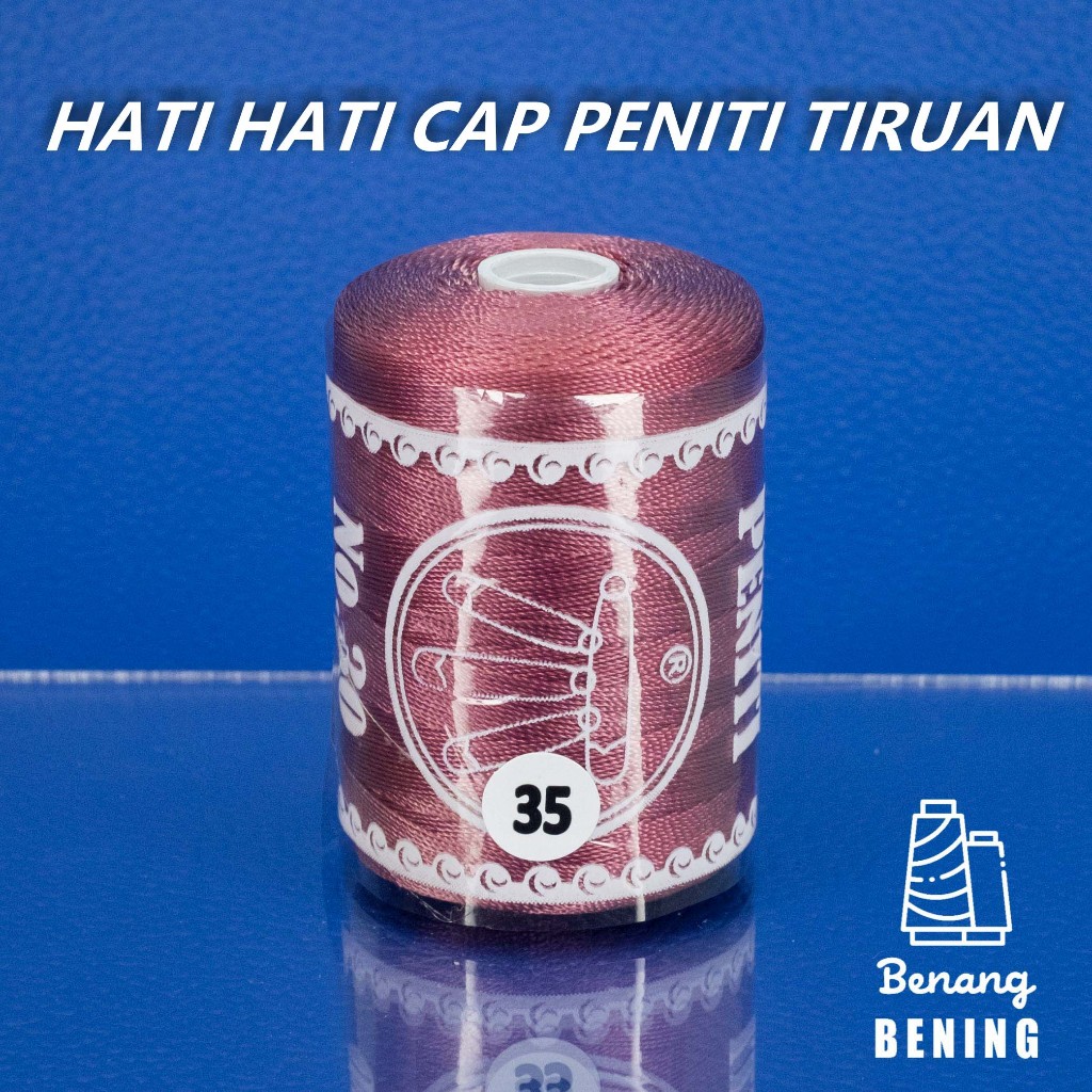 Jual BENANG NYLON NO 30 D30 CAP PENITI WARNA 35 PINK PASTEL