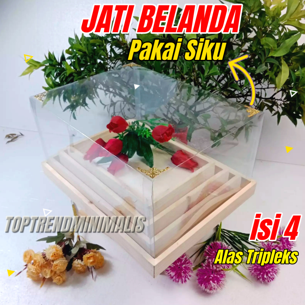 Jual Promo Kotak Seserahan Nikah Isi Kotak Kayu Jati Belanda