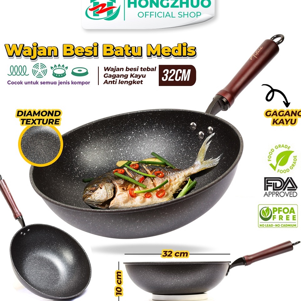 Jual Produsen Tifale By Hongzhuo Wajan Batu Medis Persegi Delapan