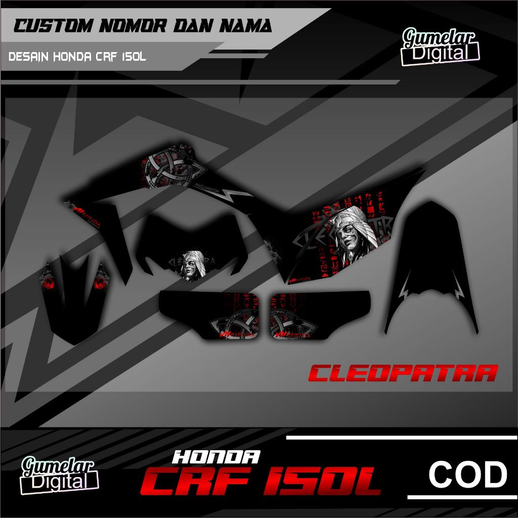 Jual Stripping Simpel Honda Crf L Cleopatra Sudah Di Cutting Tinggal