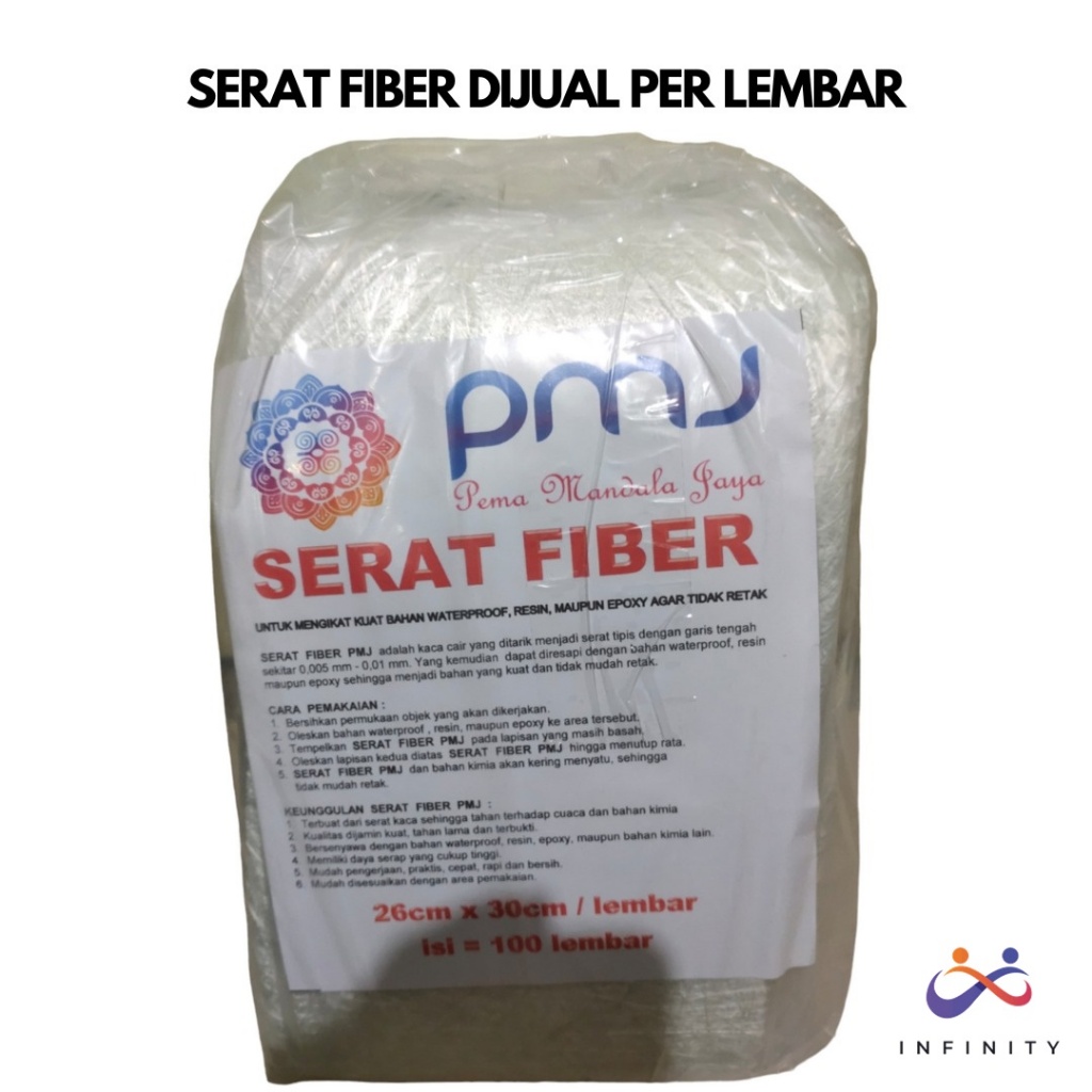 Jual Serat Fiber Kain Kasa Penambal Bocor Aquaproof Infj Shopee