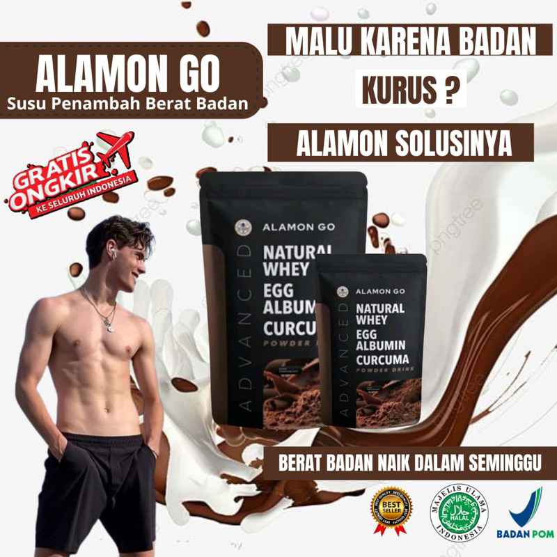 Jual Alamon Go Susu Penambah Berat Badan Rasa Coklat Menambah Nafsu