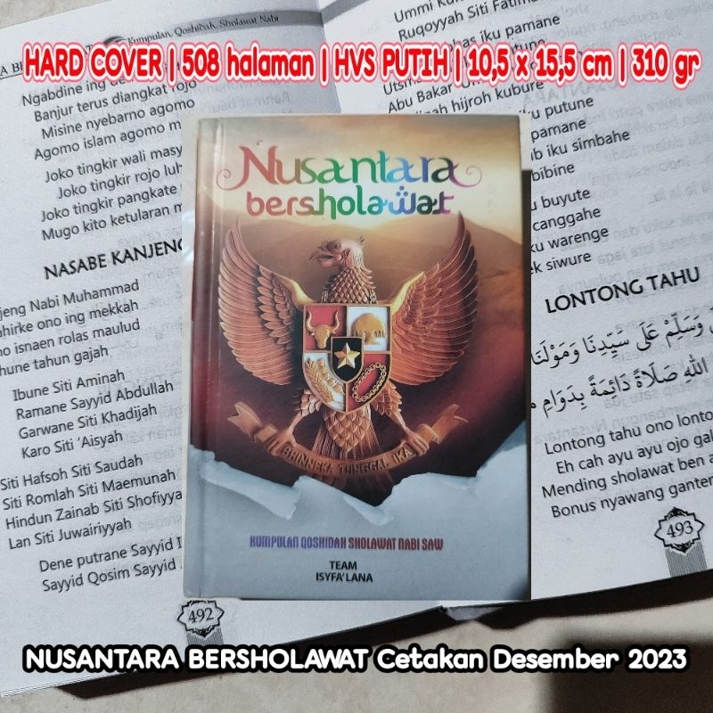 Jual ASLI Buku Nusantara Bersholawat HARD COVER Edisi Revisi Desember