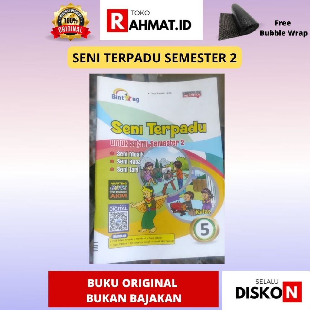 Jual LKS SENI TERPADU KELAS 1 2 3 4 5 6 SD SEMESTER 2 SENI MUSIK SENI