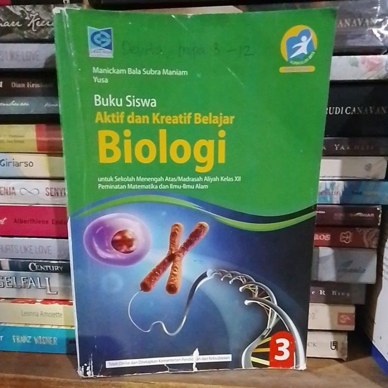 Jual Buku Siswa Biologi Untuk Sma Ma Kelas Shopee Indonesia