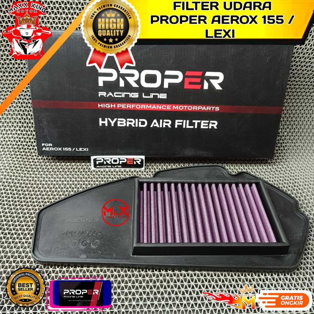 Jual Proper Racing Line Filter Udara Semi Racing Yamaha Aerox 155