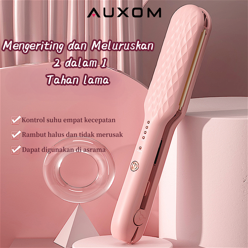 Jual AUXOM Catok Lurus Iron Catokan Rambut Pelurus Hair Styler 2 In 1