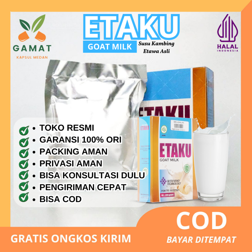 Jual ETAKU GOAT MILK 100 Asli Susu Kambing Etawa Multikhasiat Atasi