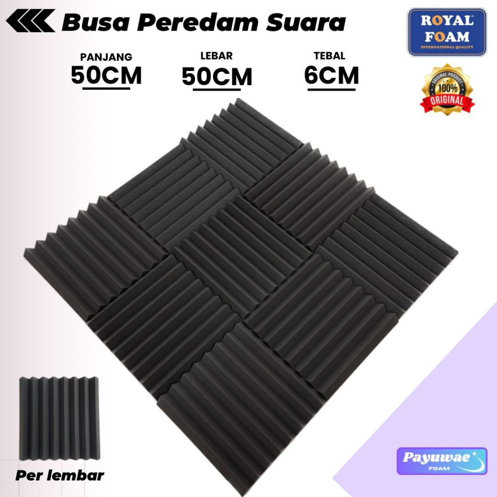 Jual BUSA PEREDAM SUARA RUANGAN 50X50X6CM UNTUK STUDIO MUSIK MOTIF