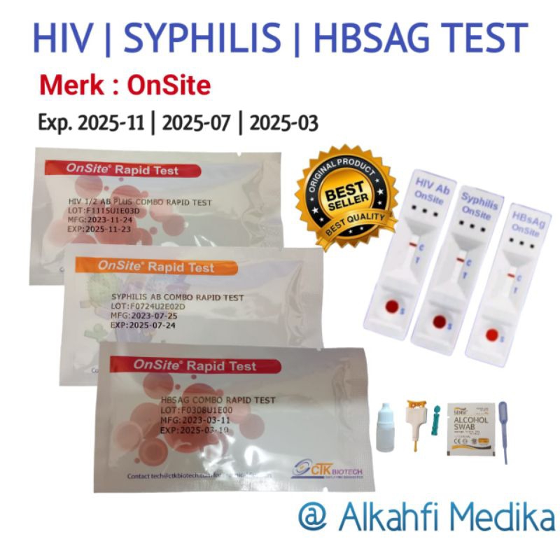 Jual Paket 3 Set HIV Syphilis HBSAg Lengkap Siap Pakai Shopee Indonesia