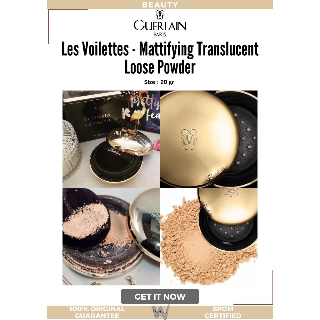 Jual Guerlain Les Voilettes Mattifying Translucent Loose Powder