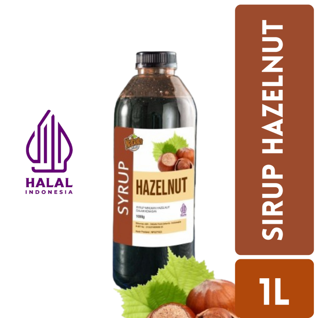 Jual Nabata Sirup Minuman Hazelnut Liter Halal Hazelnut Syrup Merk