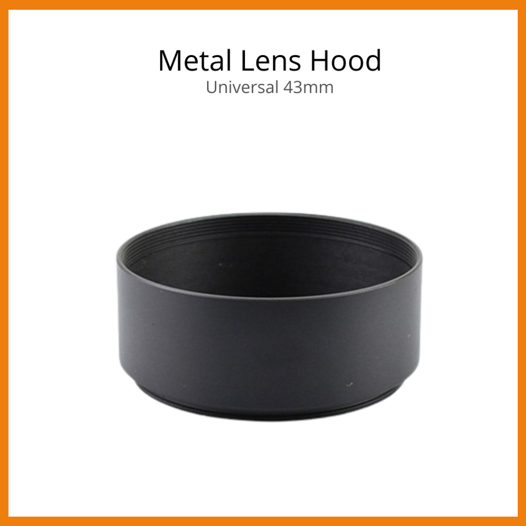 Jual Metal Lens Hood Universal Diameter 43mm Shopee Indonesia