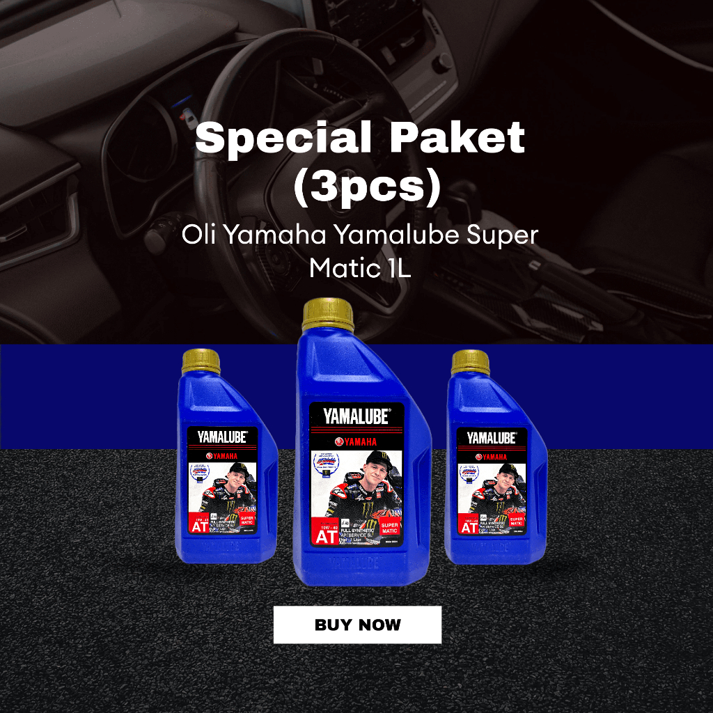 Jual SPECIAL PAKET 3pcs Oli Motor Yamaha Yamalube Super Matic 1L