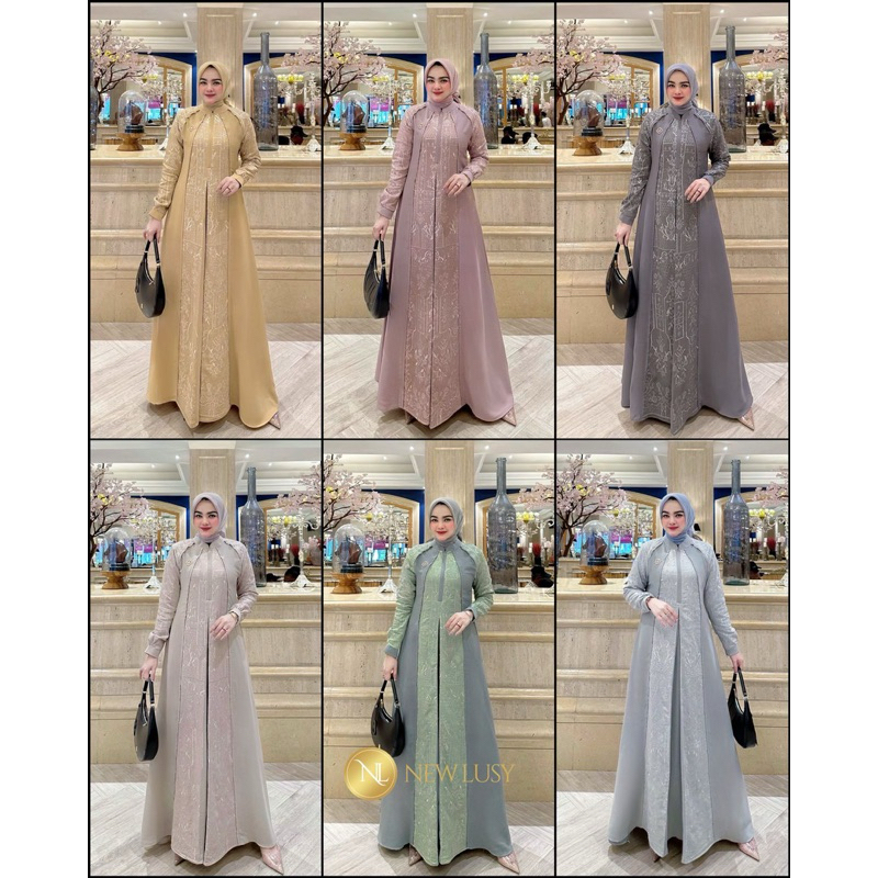 Jual Helena Dress Bordir New Lusy 2024 Shopee Indonesia