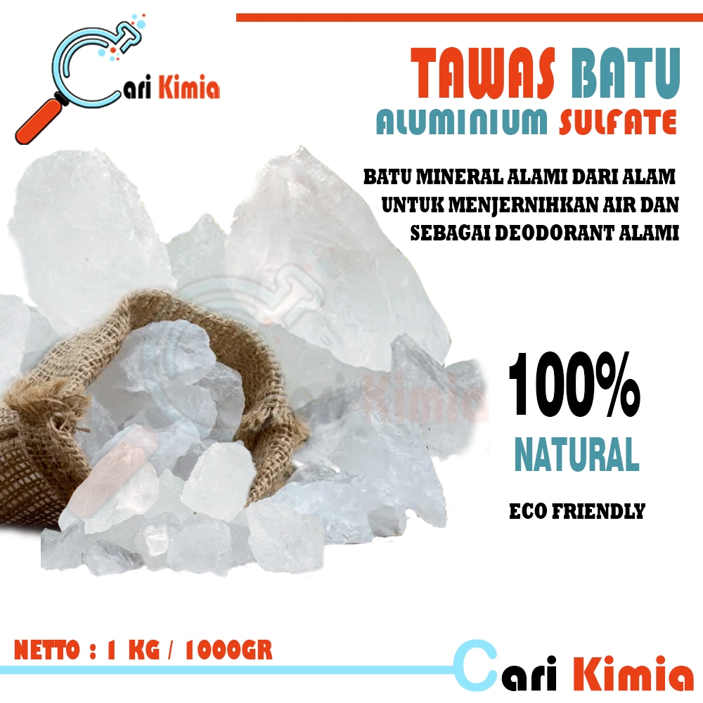 Jual Tawas Batu 1KG 1 KG TAWAS BONGKAHAN ALUMINIUM SULFATE PENJERNIH