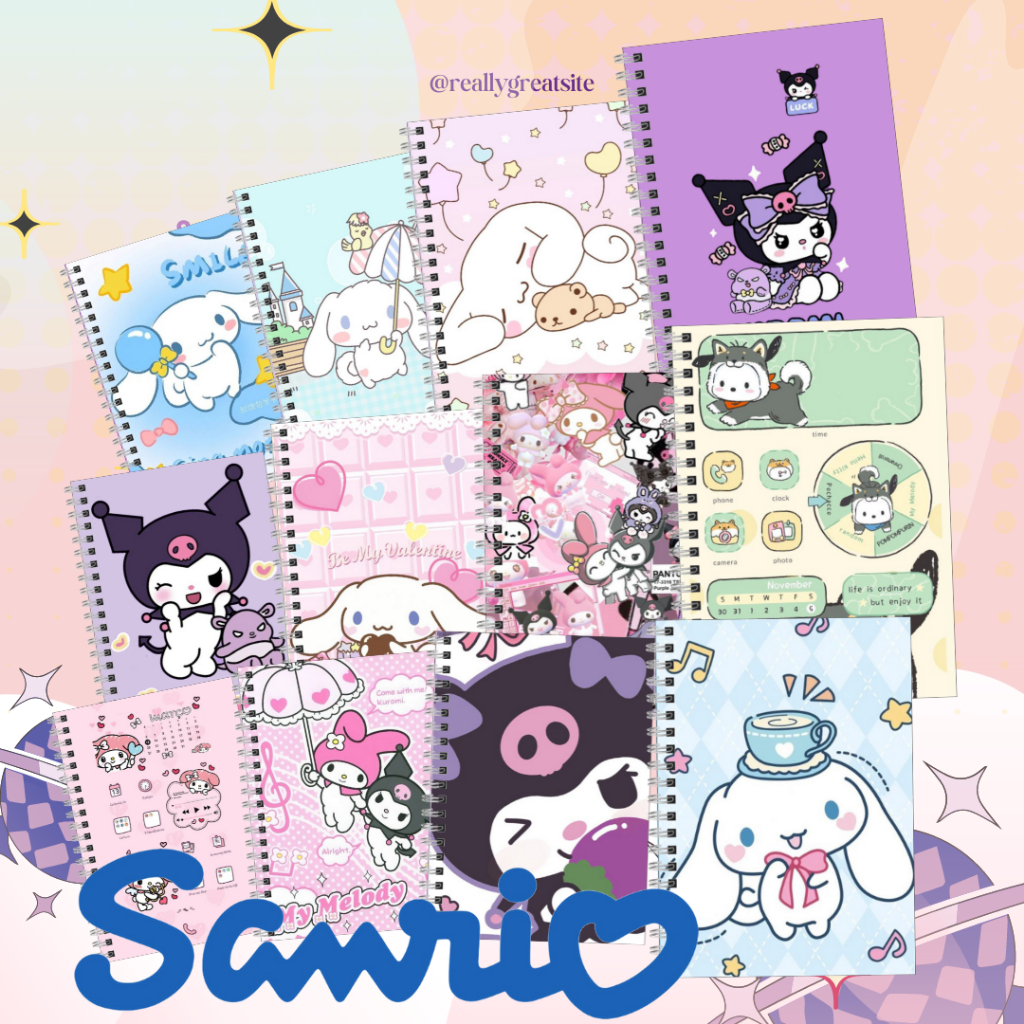 Jual Note Book Buku Catatan Sanrio Kuromi Cinnamoroll Shopee Indonesia