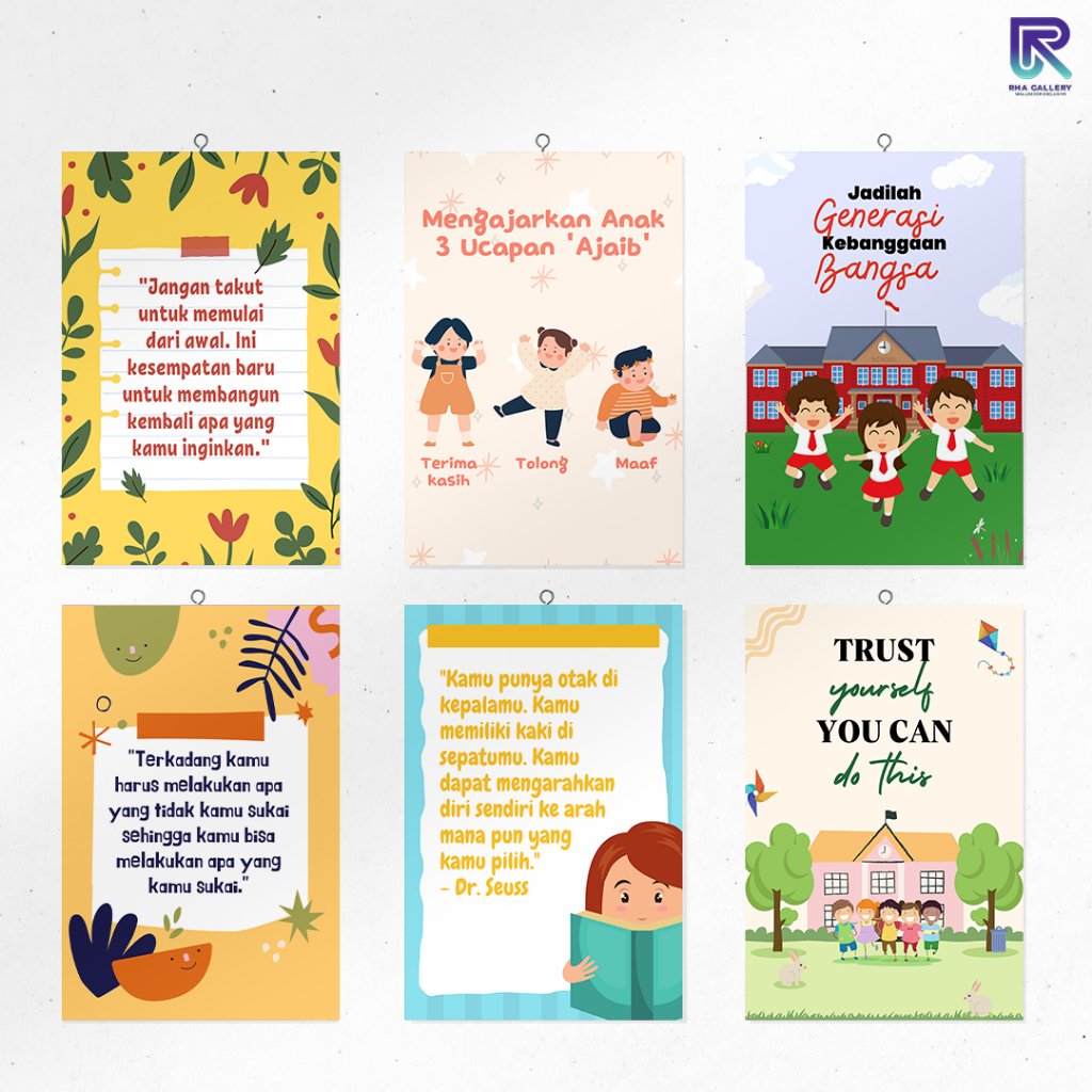 Jual Rha Gallery Hiasan Dinding Quotes Siswa Inspirasi Dekorasi