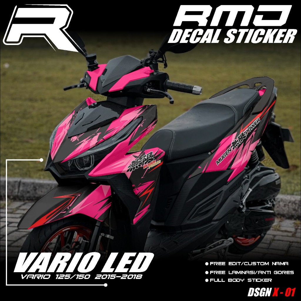 Jual Decal Sticker Honda Vario Led Full Body Stiker Motor