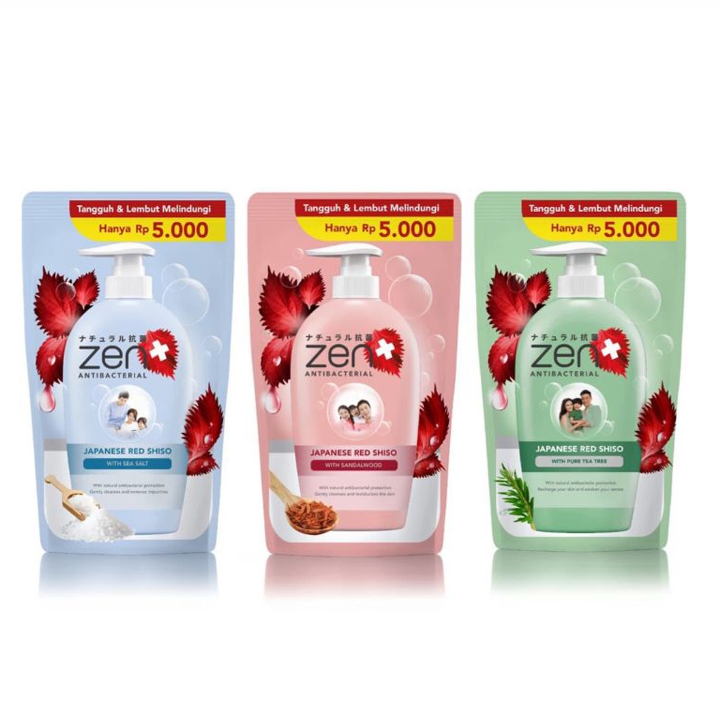 Jual ZEN Body Wash Antibacterial Sabun Cair Refill Sabun Mandi Cair