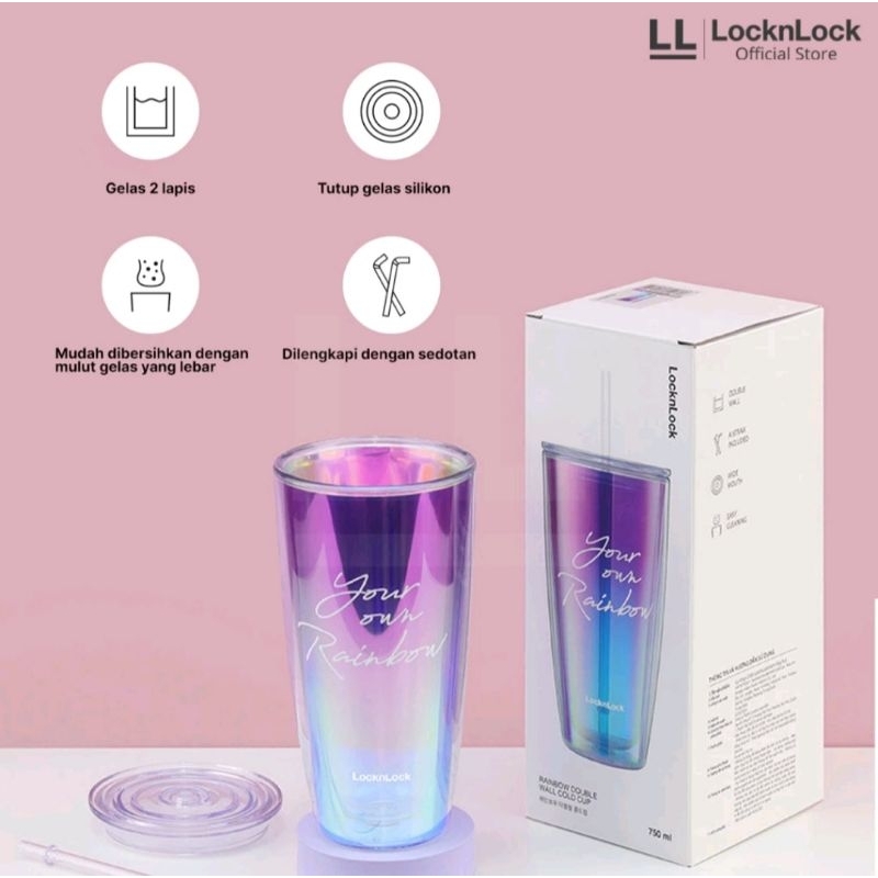 Jual Lock And Lock Locknlock Double Wall Cold Cup Botol Minum Ml